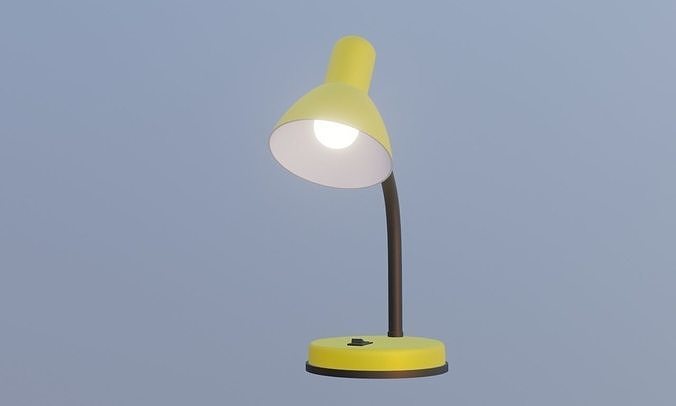 Simple desk lamp 3D model