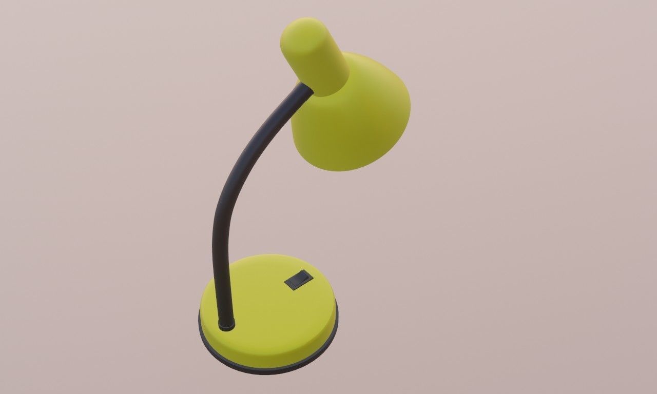 Simple desk lamp 3D model_4