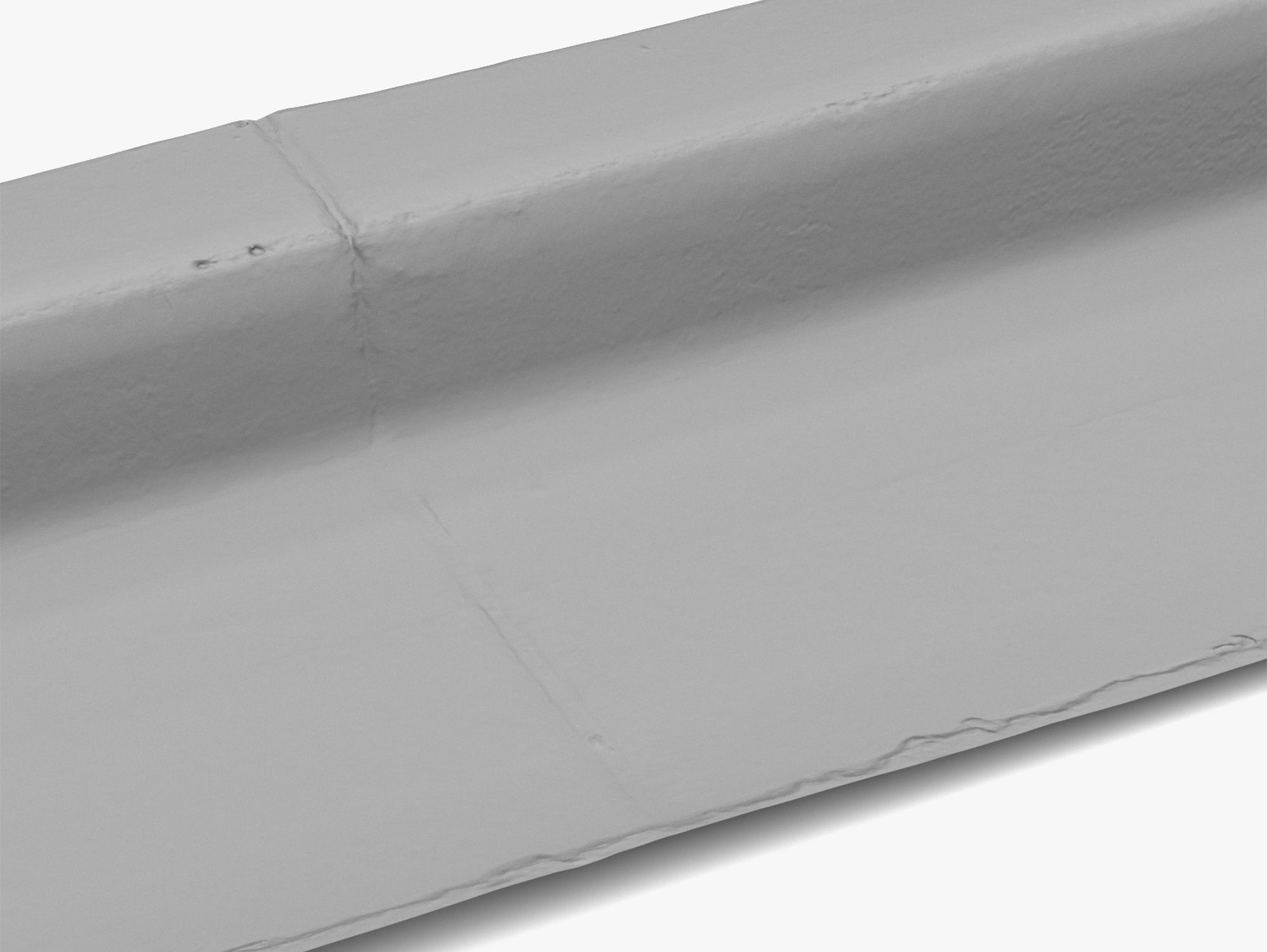 White Curb - 8K Scan Low-poly 3D model_6