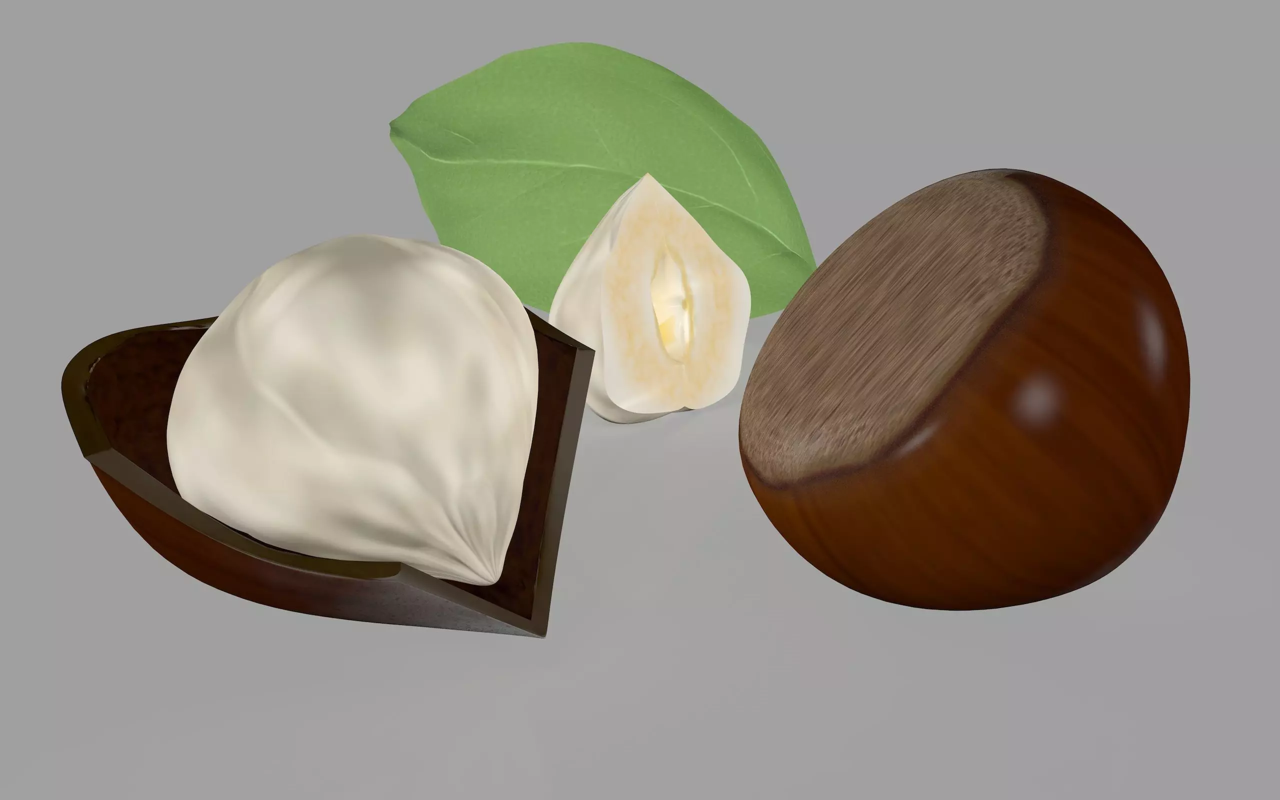 Hazelnut Nuts 3D model_0