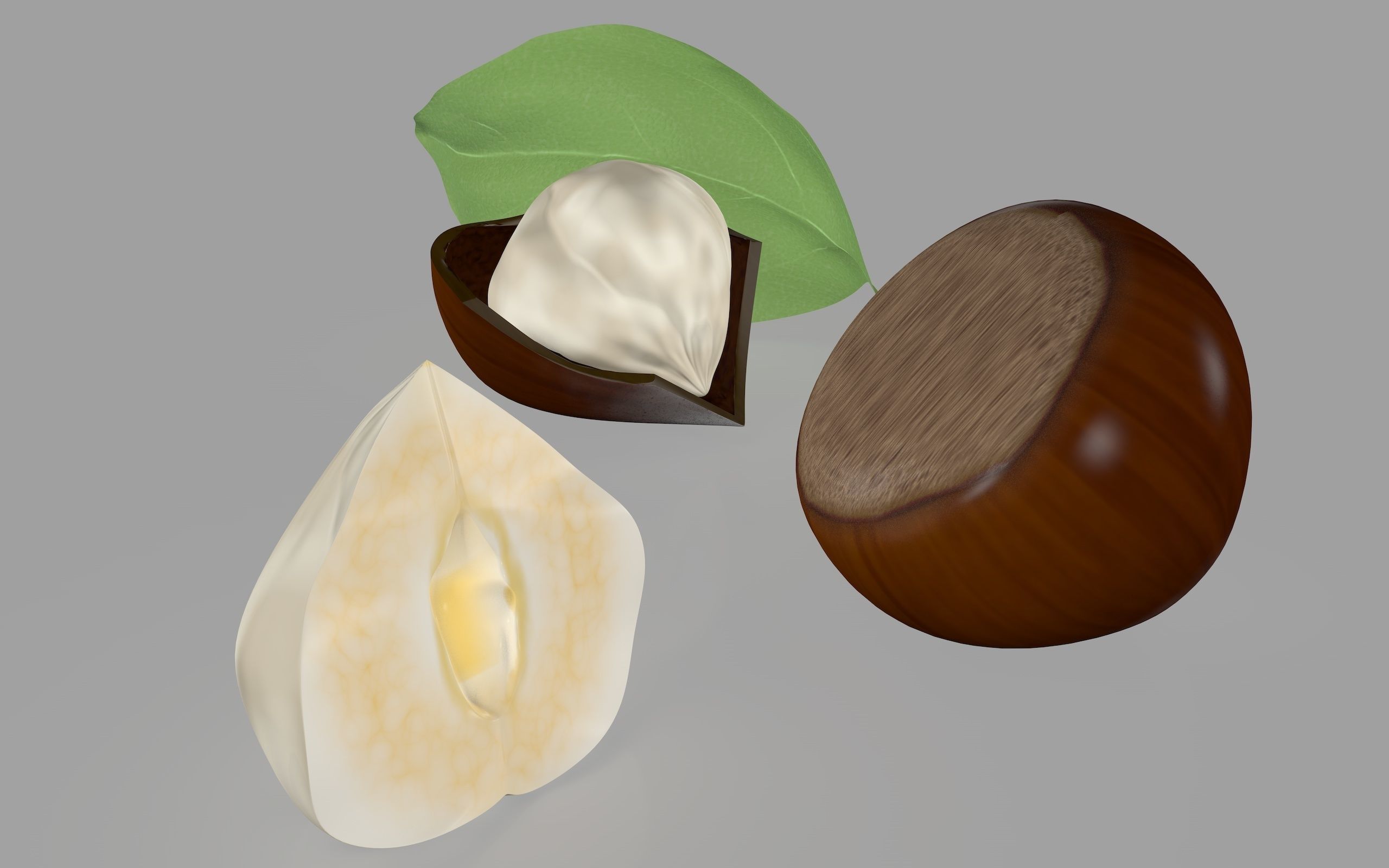 Hazelnut Nuts 3D model_17