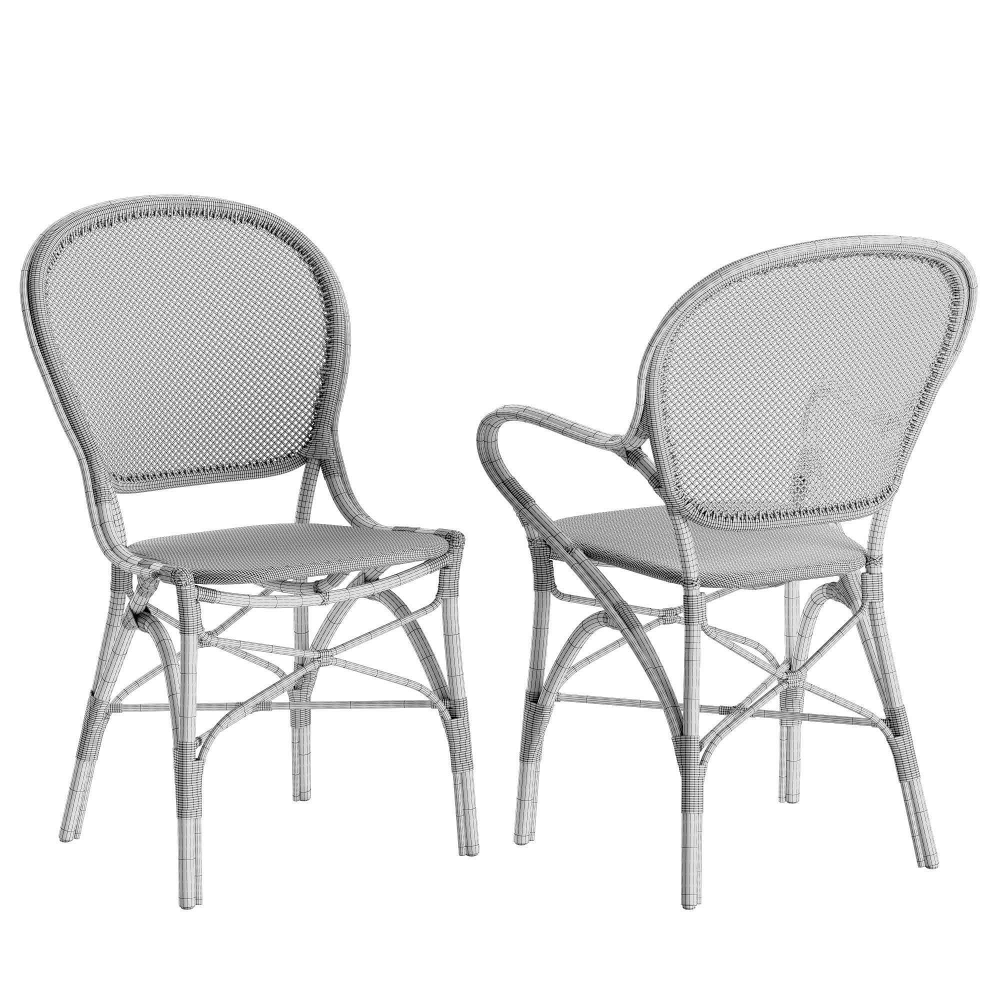 Sika Design Rossini chair Originals table set 3D model_8