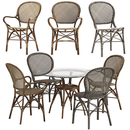 Sika Design Rossini chair Originals table set 3D model