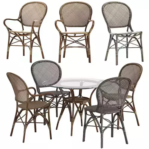 Sika Design Rossini chair Originals table set 3D model