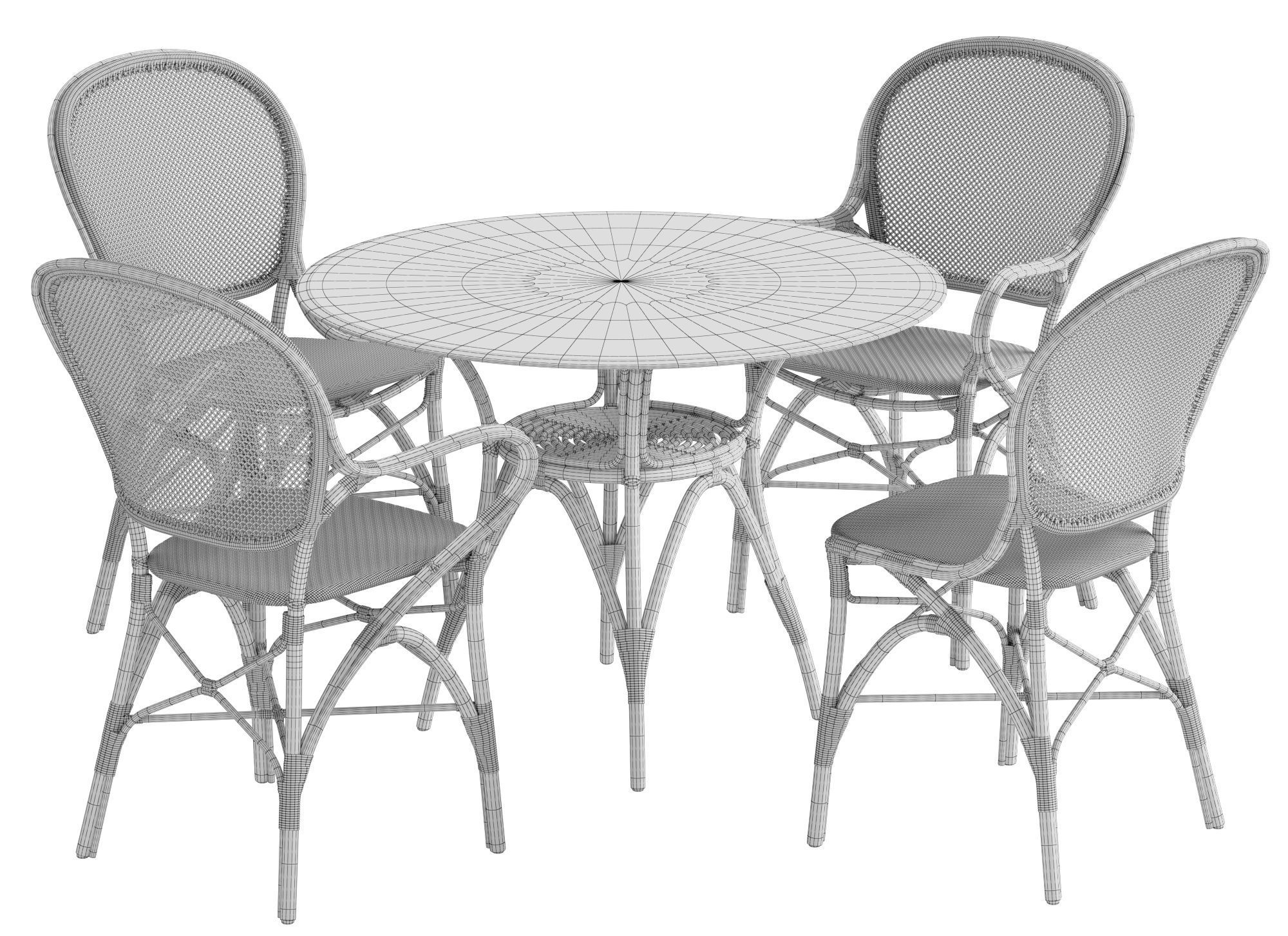 Sika Design Rossini chair Originals table set 3D model_9