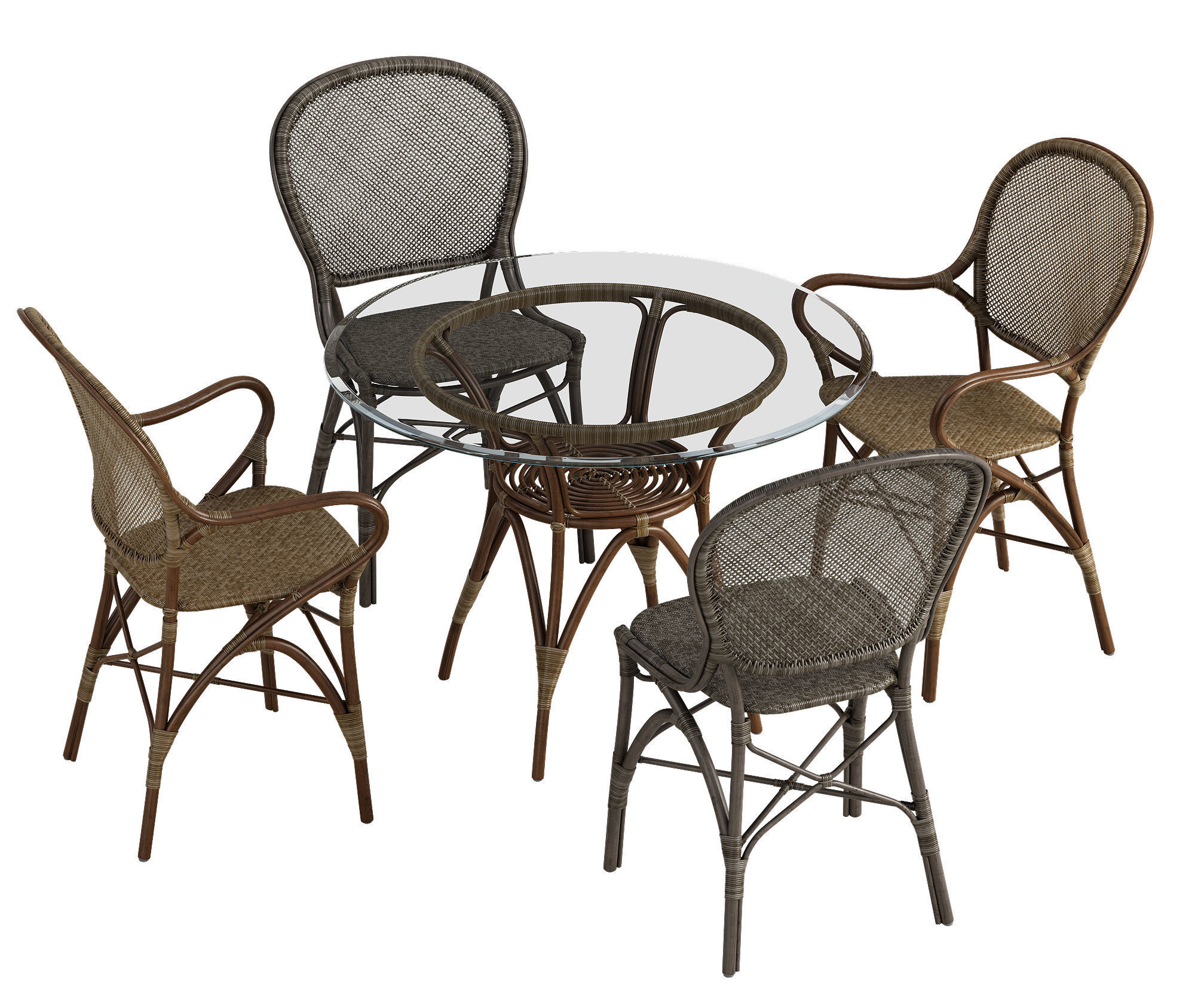 Sika Design Rossini chair Originals table set 3D model_1