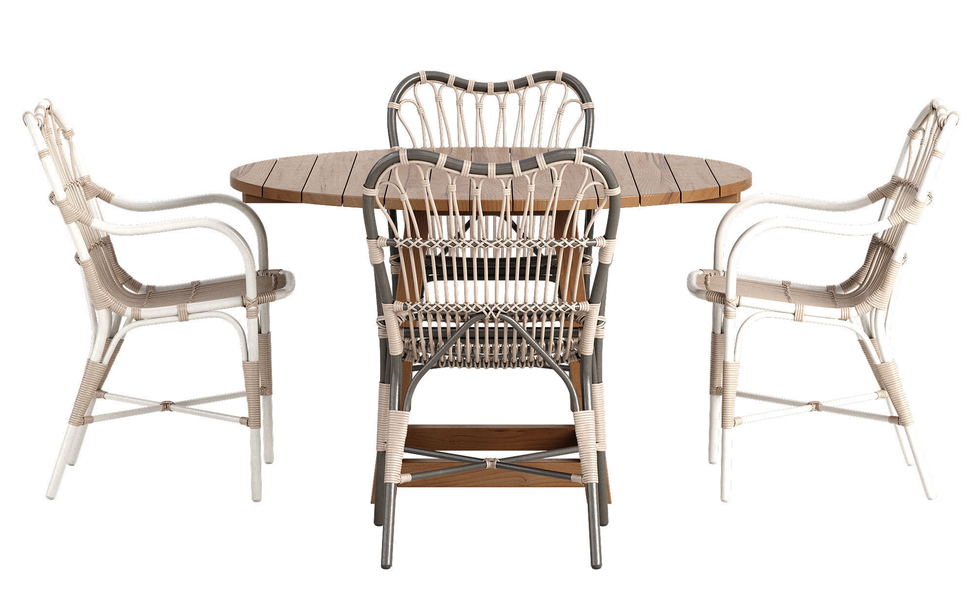 Sika Design Margret chair George table set 3D model_3