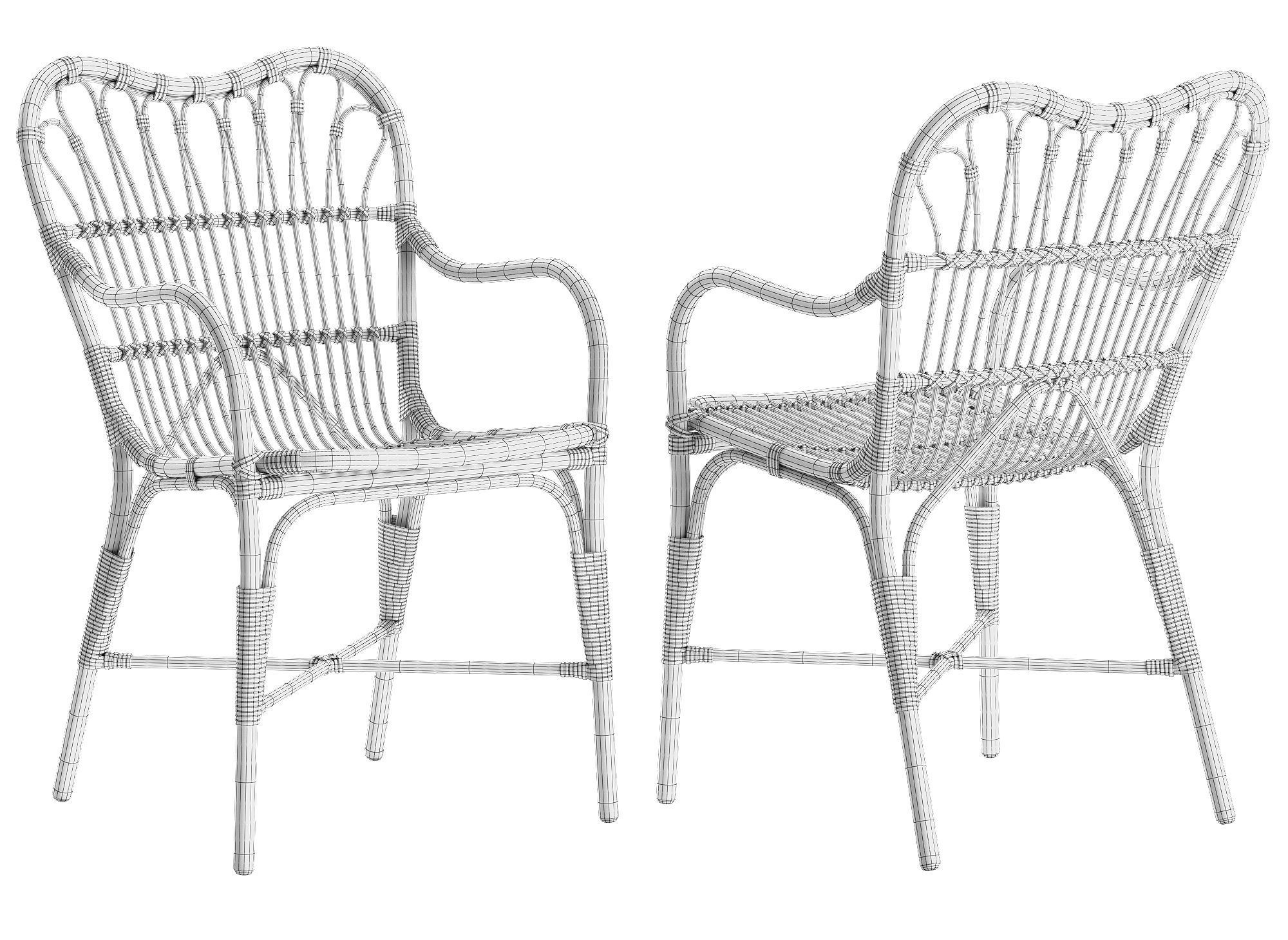 Sika Design Margret chair George table set 3D model_6