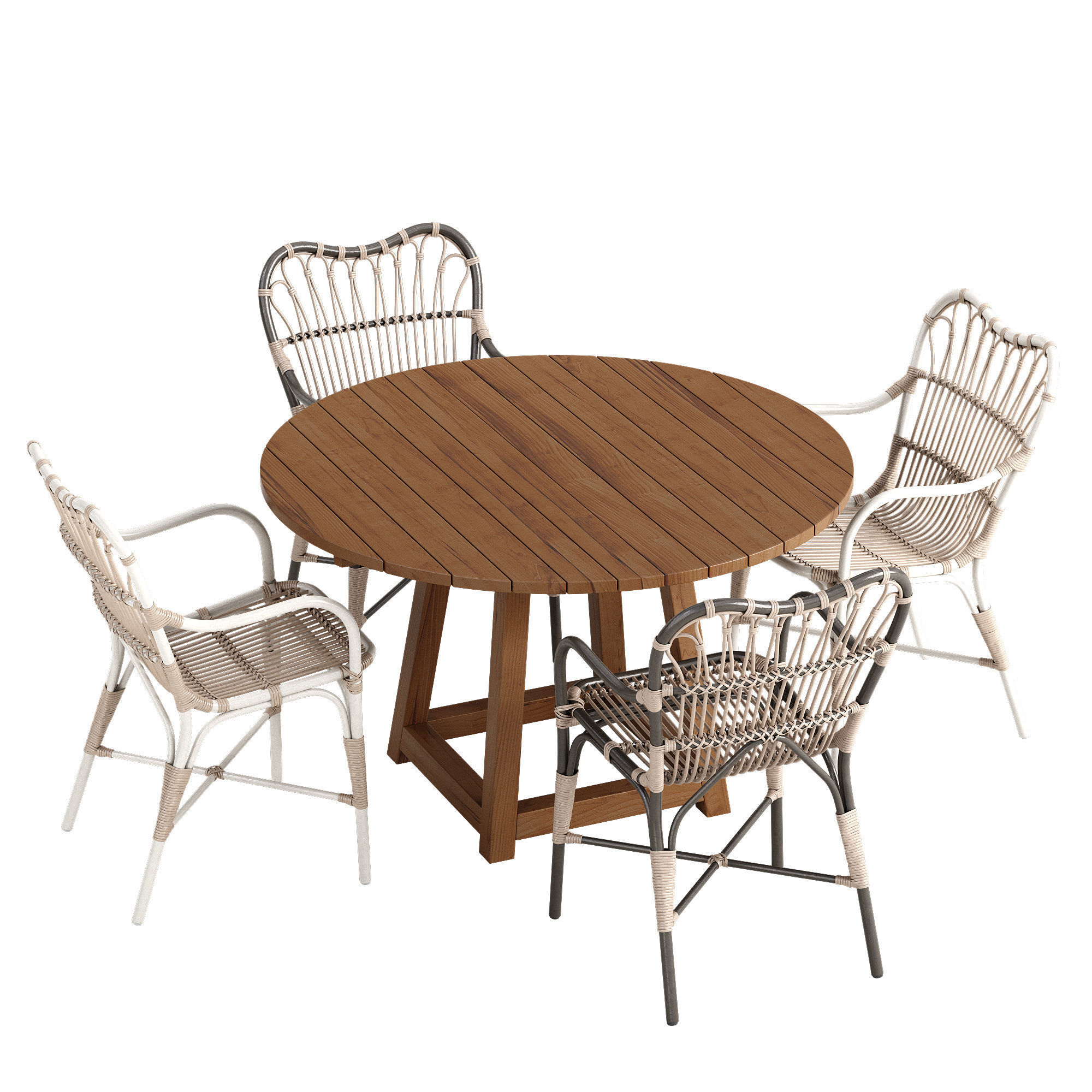Sika Design Margret chair George table set 3D model_2