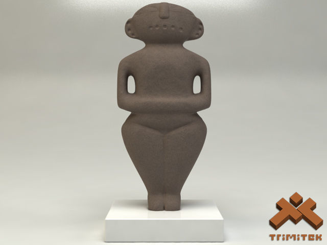 Ancient Statuette 3D model_2