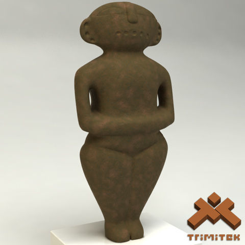 Ancient Statuette 3D model_7