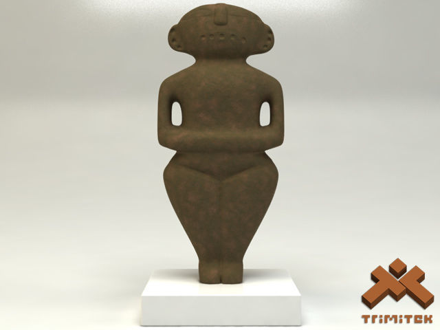 Ancient Statuette 3D model_3