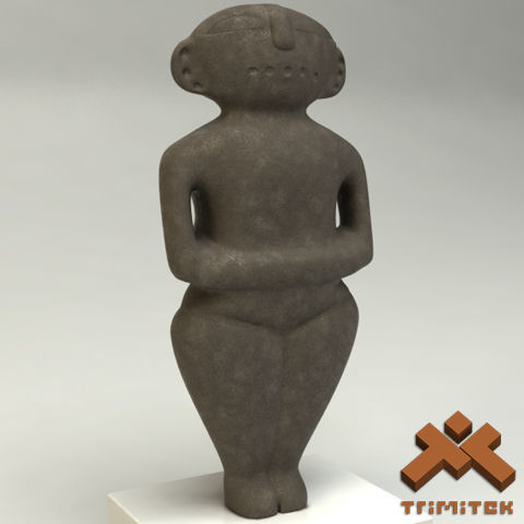 Ancient Statuette 3D model_8