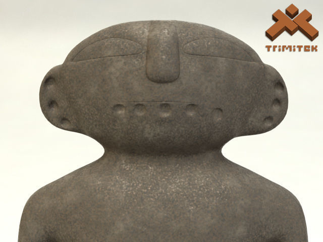 Ancient Statuette 3D model_13