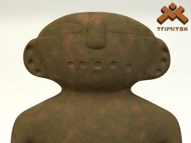 Ancient Statuette 3D model_12