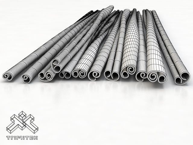 Cinnamon sticks 3D model_2