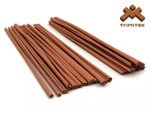 Cinnamon sticks 3D model_0