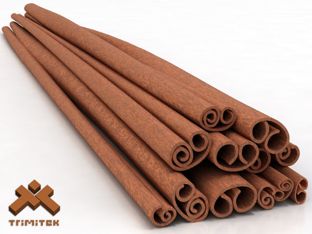 Cinnamon sticks 3D model_5