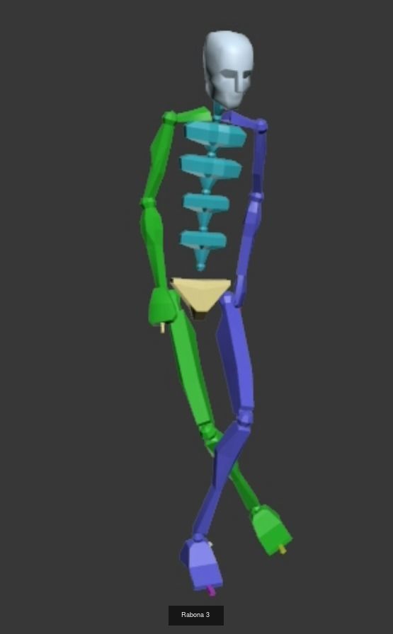 Penalty         get ready- shoot-goalkeeper celebrate 3D Model Collection_39