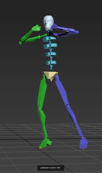 Penalty         get ready- shoot-goalkeeper celebrate 3D Model Collection_35