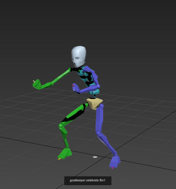 Penalty         get ready- shoot-goalkeeper celebrate 3D Model Collection_34