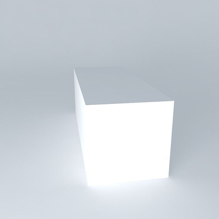 M M shape cube Free 3D model_2
