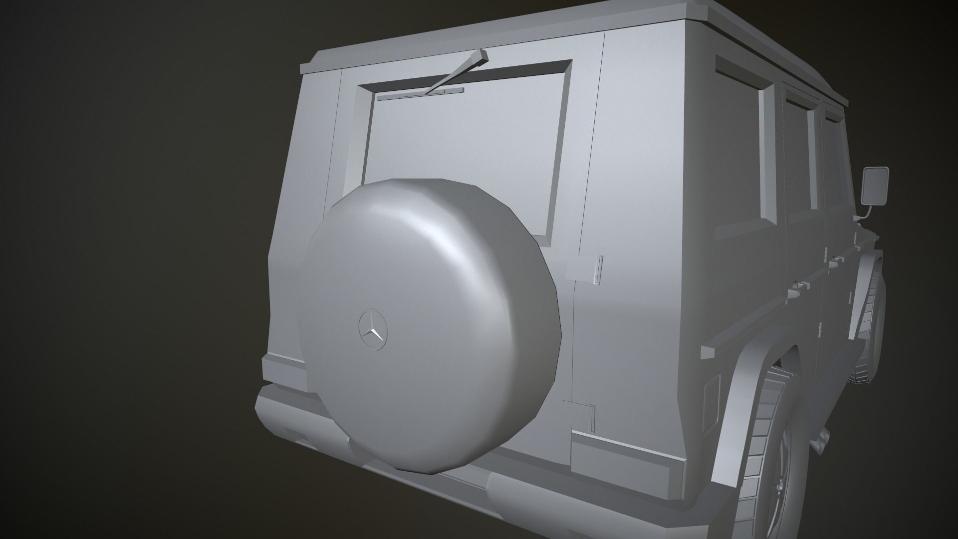 Mercedes-Benz G-Class Low-poly 3D model_11