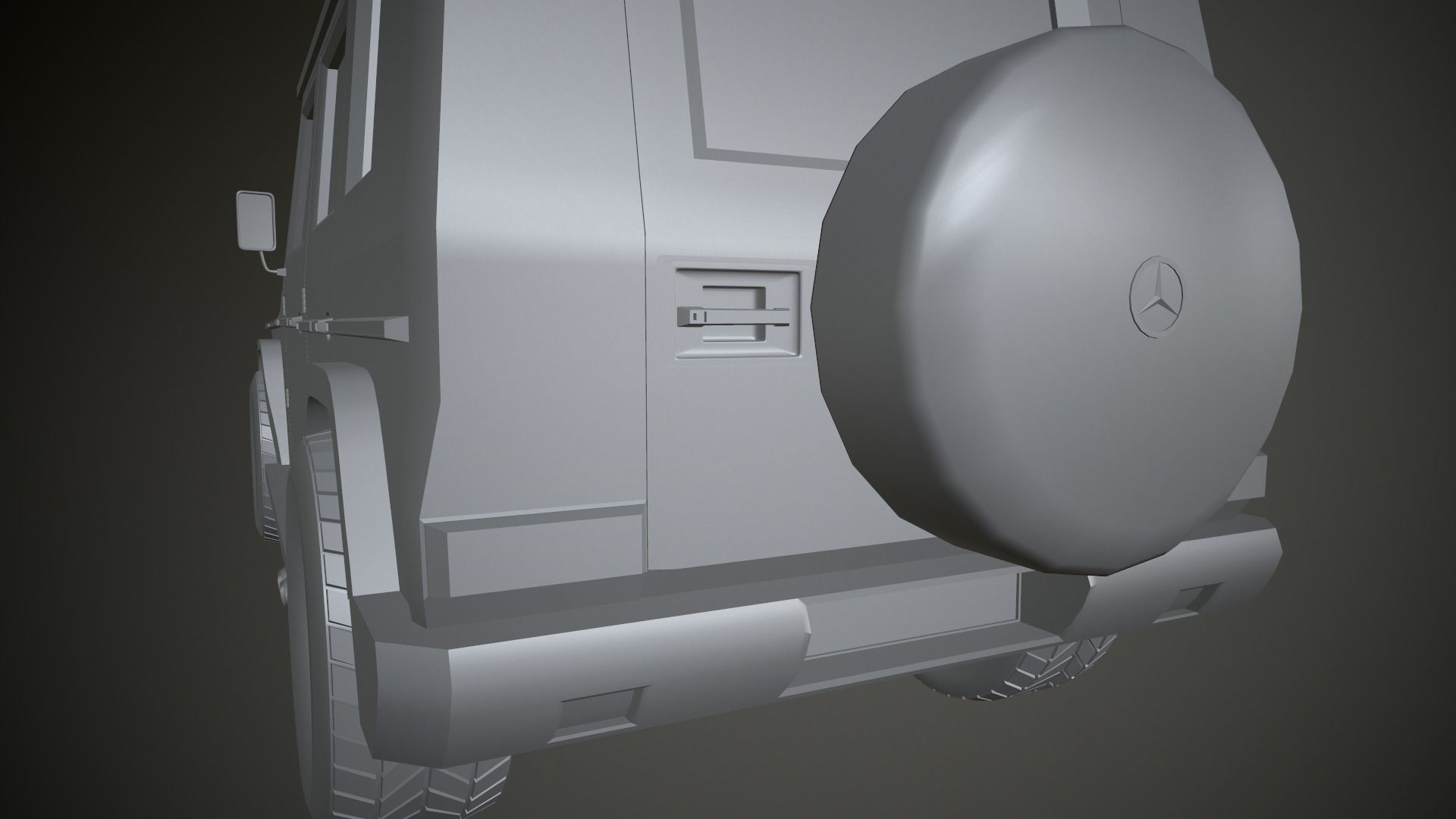 Mercedes-Benz G-Class Low-poly 3D model_10