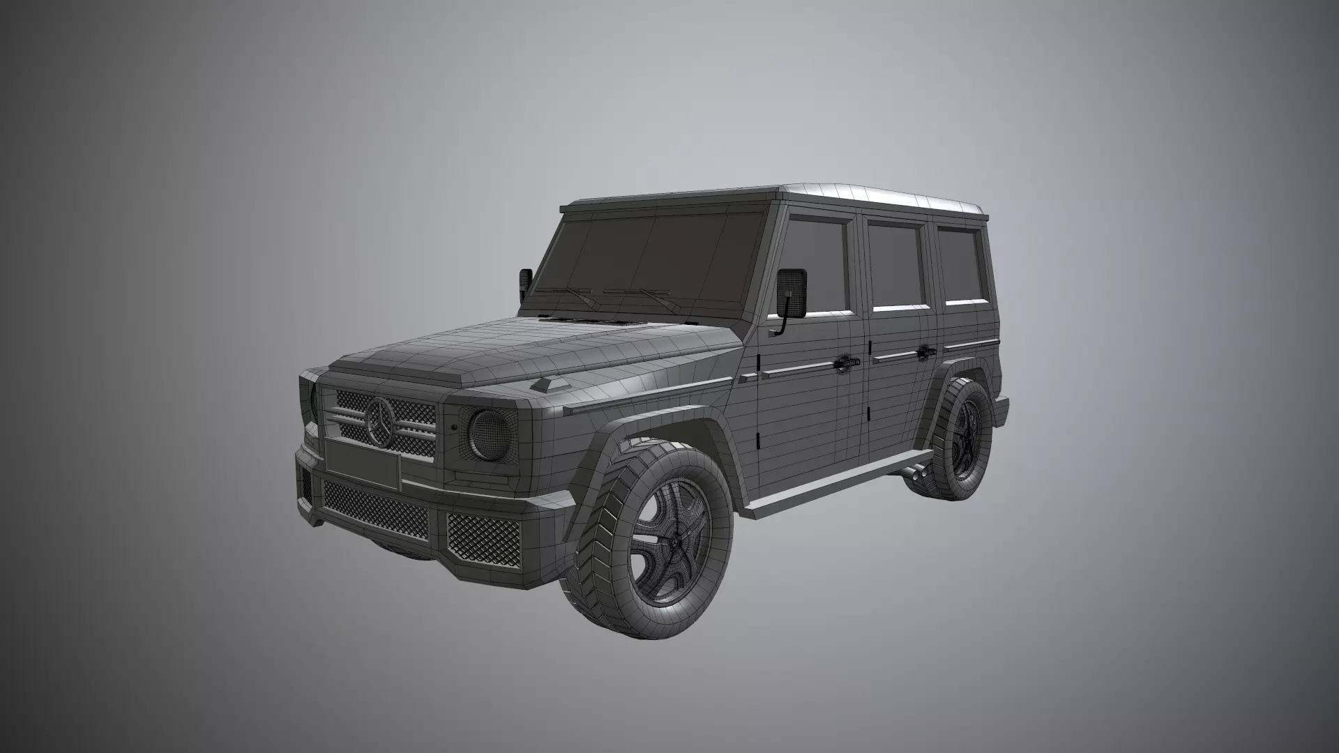 Mercedes-Benz G-Class Low-poly 3D model_0