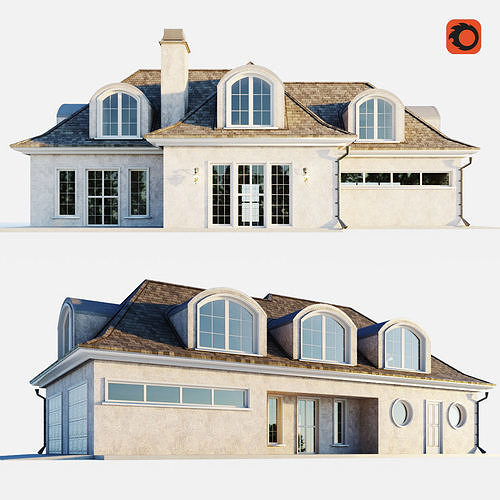 Country Style Cottage  3D model 3
