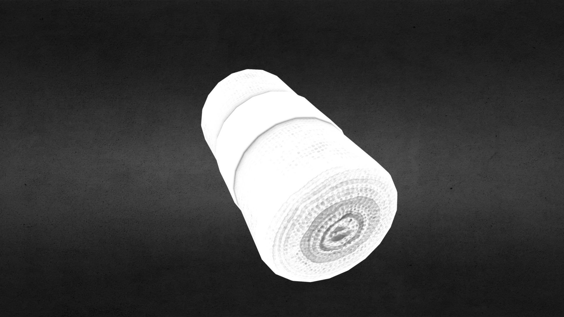 Elastic Adhesive Bandage Low-poly 3D model_3
