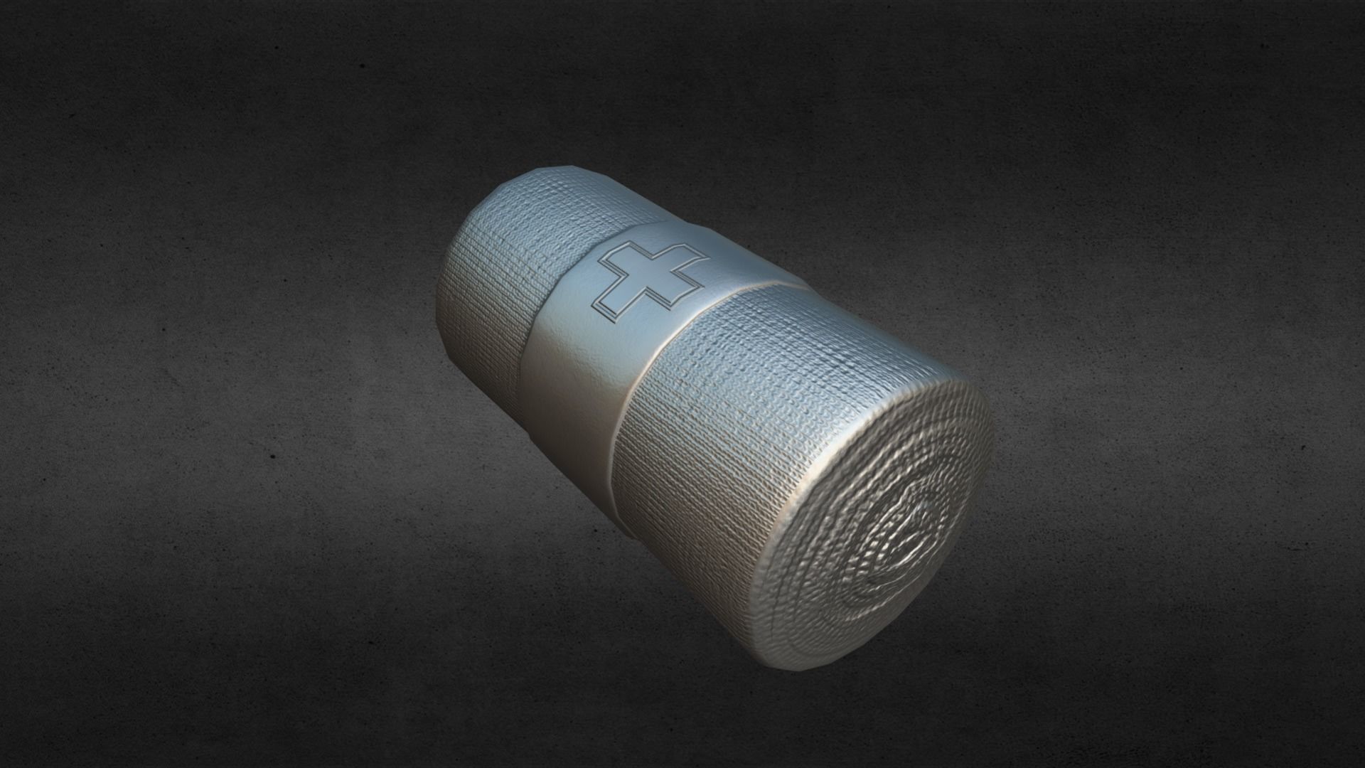 Elastic Adhesive Bandage Low-poly 3D model_4