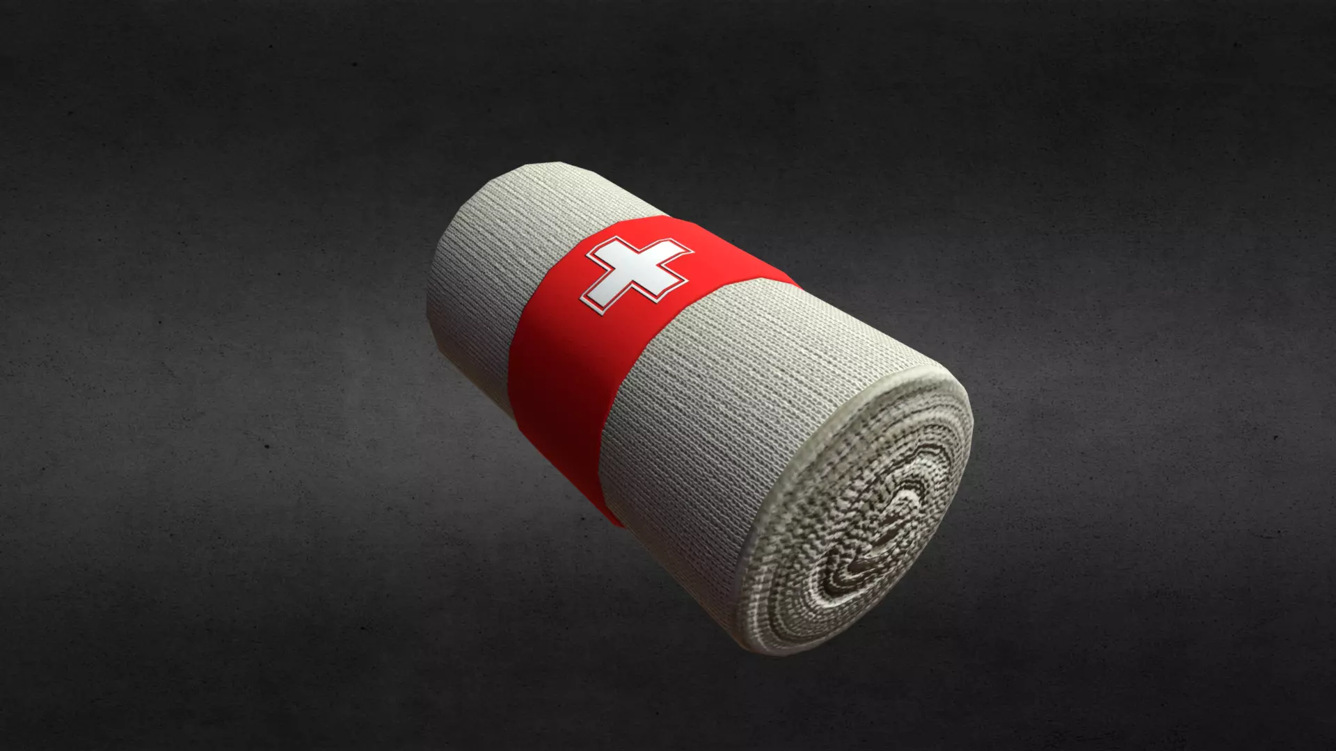 Elastic Adhesive Bandage Low-poly 3D model_0
