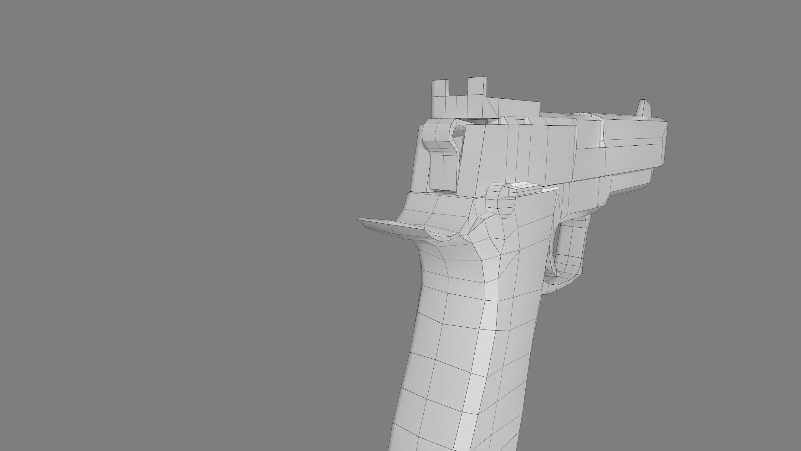 Pindad G2 Elite Low-poly 3D model_10