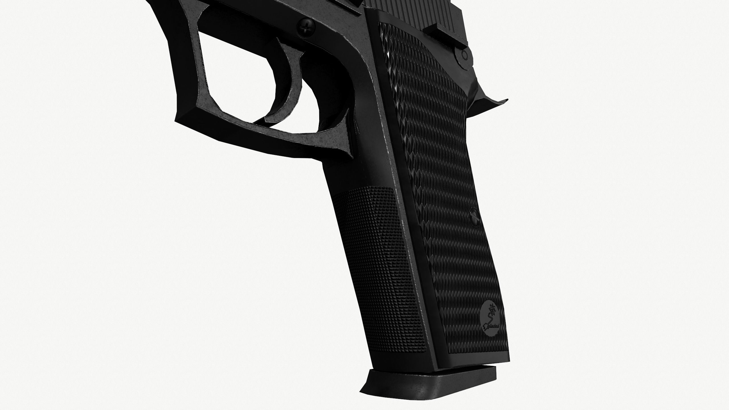 Pindad G2 Elite Low-poly 3D model_4