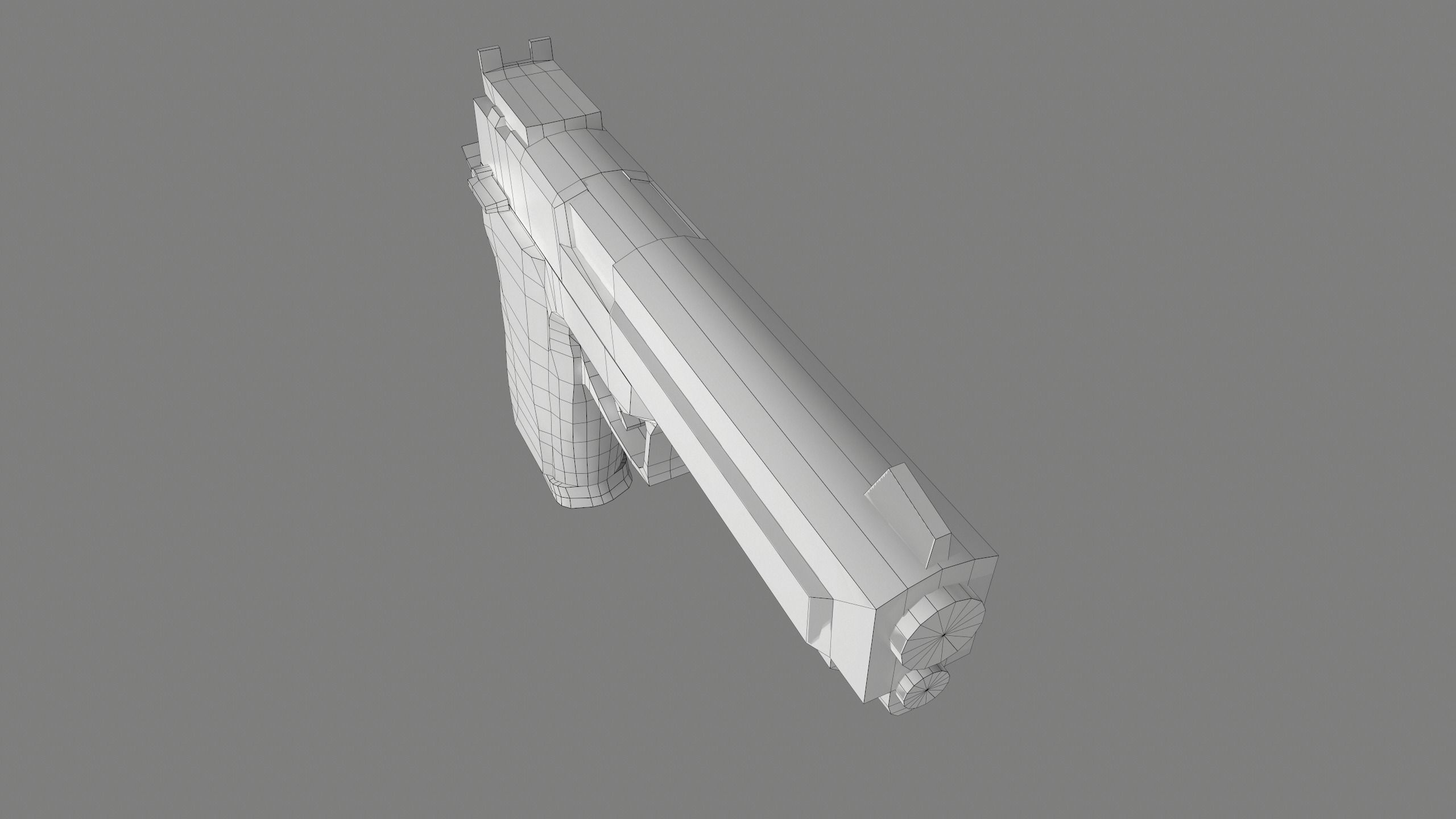 Pindad G2 Elite Low-poly 3D model_9