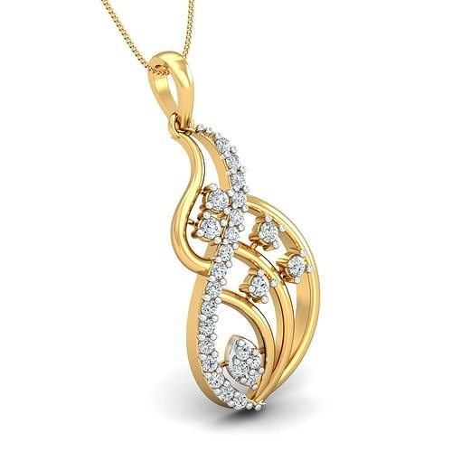 Women pendant-earrings set 3dm stl render detail 3D print model