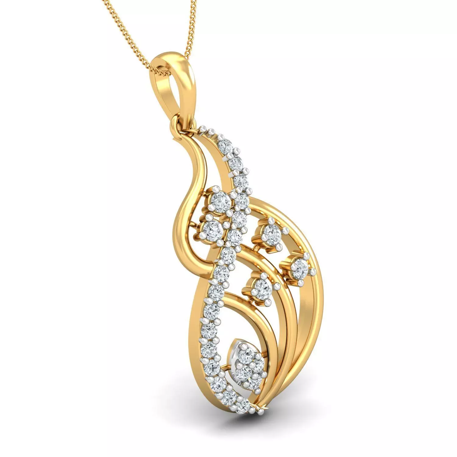 Women pendant-earrings set 3dm stl render detail 3D print model