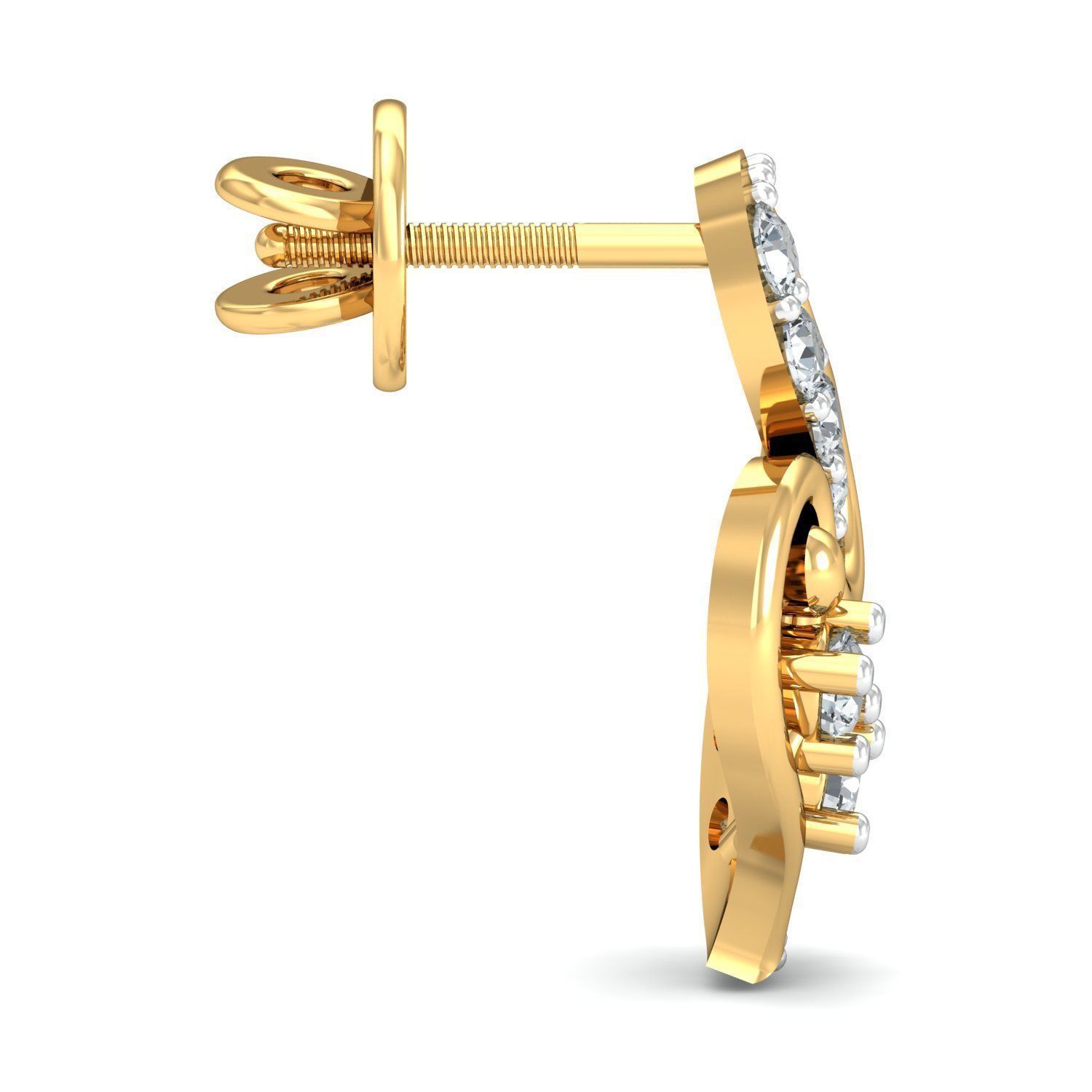 Women pendant-earrings set 3dm stl render detail 3D print model_6