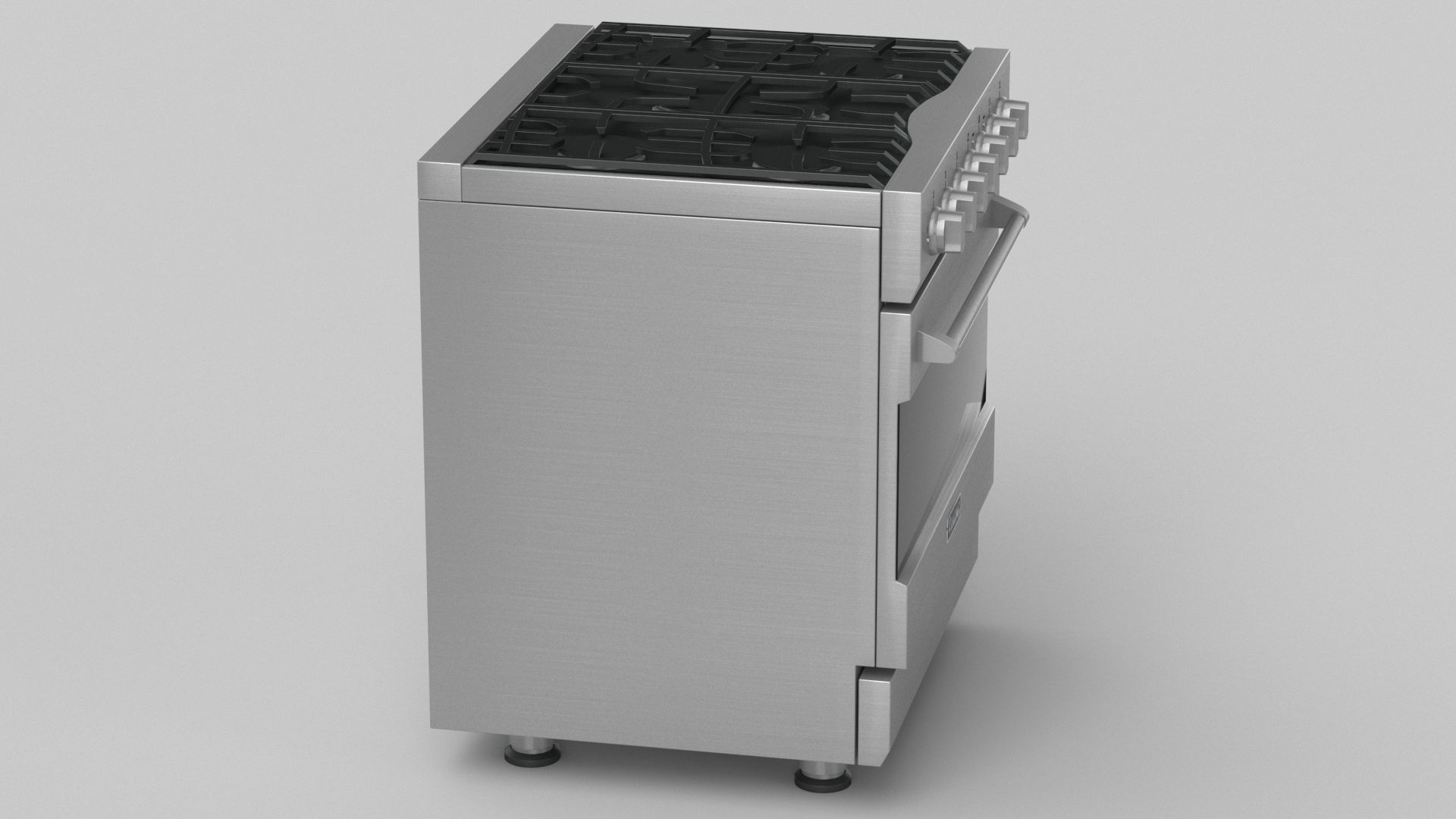 Viking 30in Self-Cleaning Dual Fuel Range - RVDR3302 3D model_5