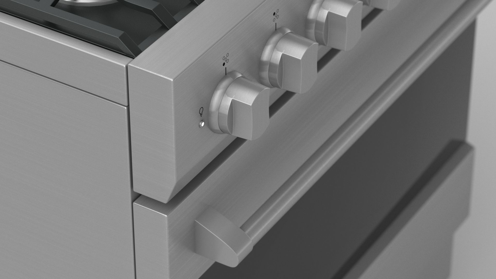 Viking 30in Self-Cleaning Dual Fuel Range - RVDR3302 3D model_9