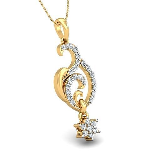Women pendant-earrings set 3dm stl render detail 3D print model
