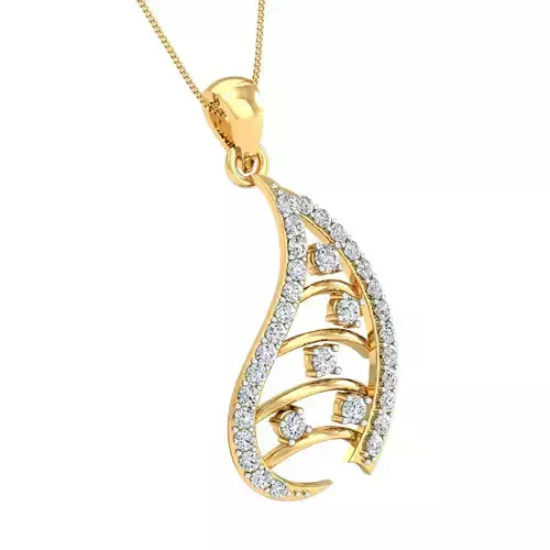 Women pendant-earrings set 3dm stl render detail 3D print model