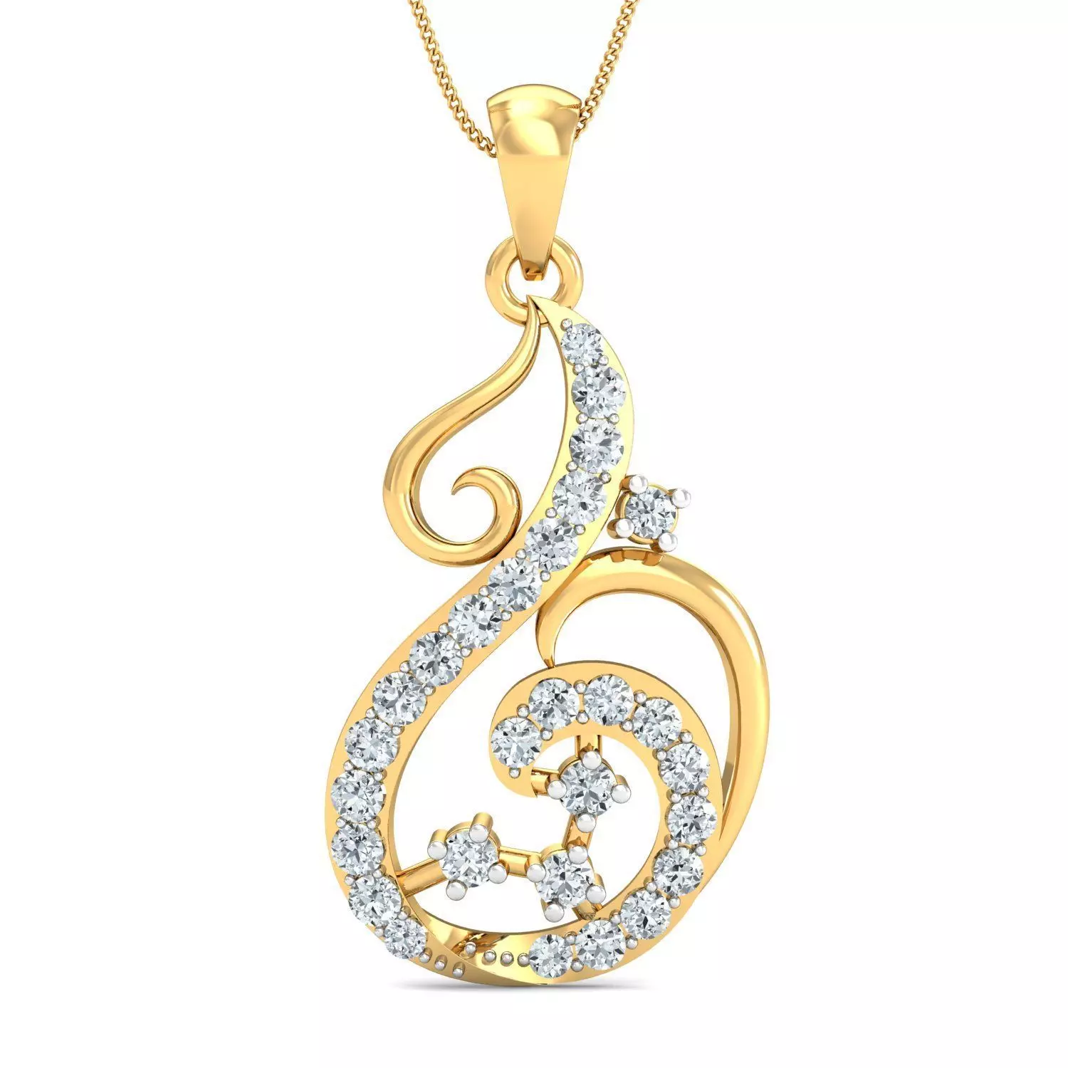 Women pendant-earrings set 3dm stl render detail 3D print model