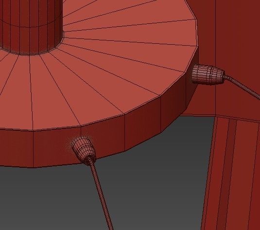 MODERN GLASS CHANDELIER 3D model_5