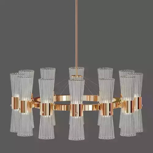 MODERN GLASS CHANDELIER