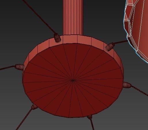 MODERN GLASS CHANDELIER 3D model_4