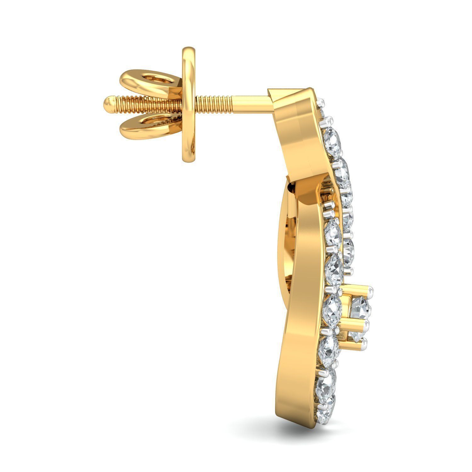 Women pendant-earrings set 3dm stl render detail 3D print model_6