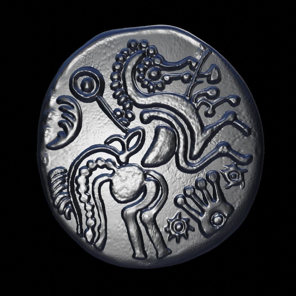 celtic coin 3 3D print model_4