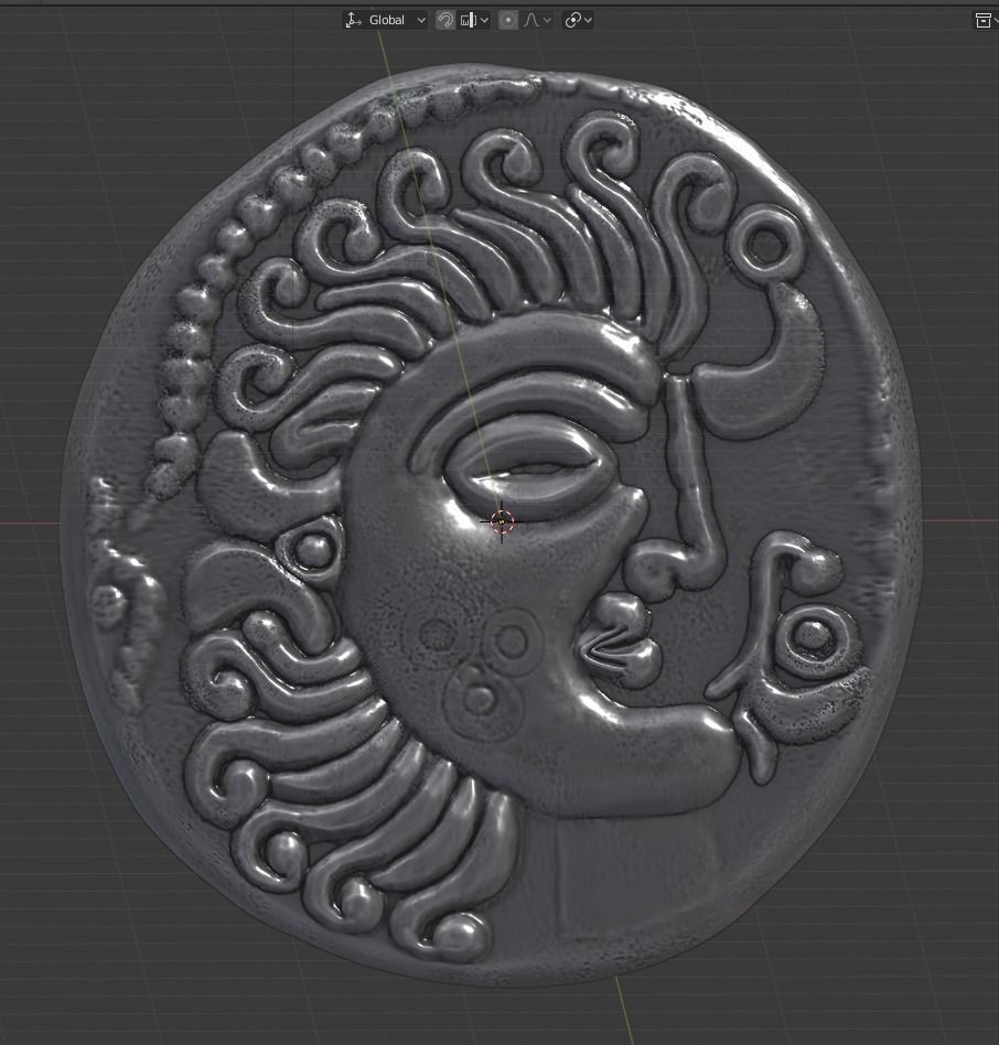celtic coin 3 3D print model_11